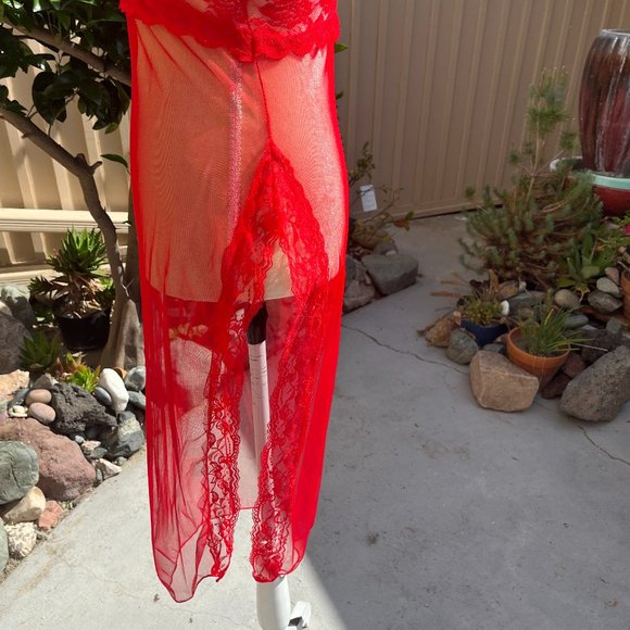 Sheer midi/maxi negligee/dress/cover up - Picture 10 of 10